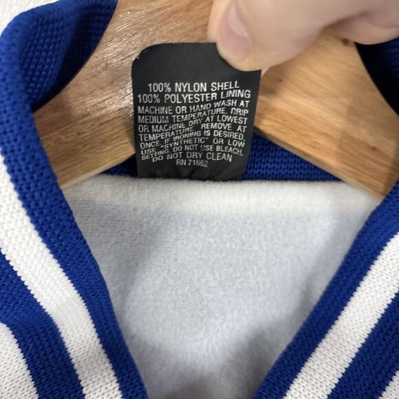 Vintage 80’s 90’s McDonald’s Satin Bomber Jacket Size Large Blue Aristo Jac - Picture 5 of 7